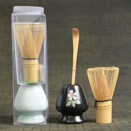 Mills Ceremonia japonesa Matcha de bambú práctico batidor de polvo café té verde cepillo Chasen herramienta molinillo cepillos herramientas de té