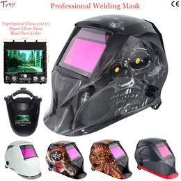 Mills Professional Welding Helmet 100*65mm 1111 4 Sensoren slijpen DIN 3/413 MMA MIG TIG EN379 ZONDAG AUTO Auto verduistering lasmasker