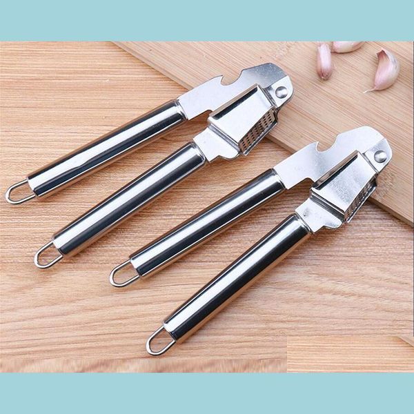 Moulins Vendre Presse-ail en acier inoxydable Accessoires de cuisine Gadegts Crush Cuisson Outils de légumes Peeler Crusher Descascador Drop de Dh8Xa