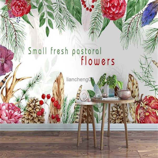 Papel pintado personalizado de fábrica milofi mural moderno 3D pequeño jardín fresco flor Fondo pared pintura decorativa L230620