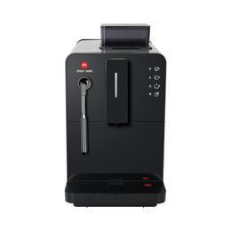 Milpoog Molinillo de máquina de café expreso totalmente automático, potente vaporizador, pantalla táctil, 4 variedades de café para el hogar y la oficina, cuerpo de metal plateado, WiFi inteligente (WS-Hi02)