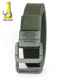 MILUOTA 2016 Equipamento Militar Cinto Tático Homem Fivela de Anel Duplo Engrossar Cintos de Lona para Homens Cintura MU0355668264