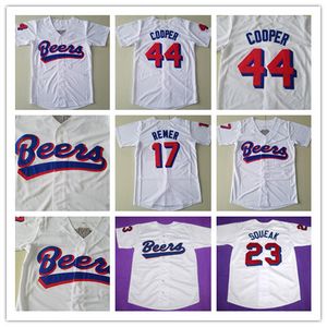 Milwaukee Beers Moive Jersey #17 Doug Remer #44 Joe Cooper BASEketball MOVIE #23 KENNY 