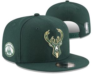 Milwaukee''Bucks''Ball Caps 2023-24 unisex mode katoenen baseball cap Champions Finals snapback hoed mannen vrouwen zonnehoed borduurwerk lente zomer cap groothandel A1