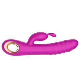 Mimic Finger Wiggling Rabbit Vibromasseur Femelle Puissant G Spot Clitoris Stimulateur Sex Toys pour Femmes Adultes 18 Masturbateur