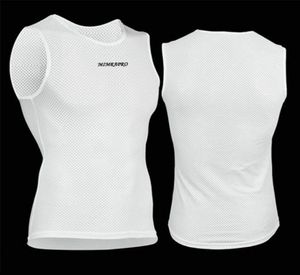 MIMRAPRO couleur blanche couche de Base de cyclisme sous-vêtements d'équitation Sweat-Shirt collants vêtements transpiration fine Absorption d'humidité 1220888