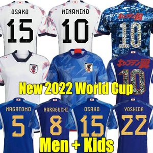 MINAMINO cup 2022 Japan Soccer Jersey NAGATOMO Captain Tsubasa world Home away Shirt ATOM 2023 football Shirt uniform HARAGUCHI KUBO SHIBASAKI ITO YOSHIDA KAMADA
