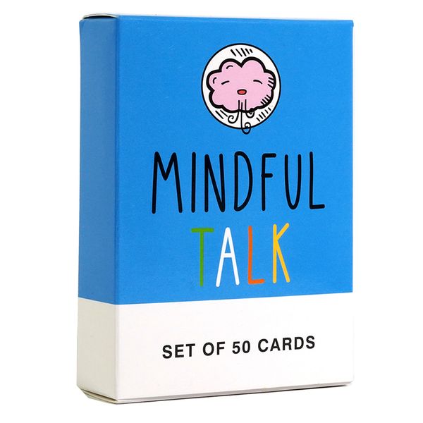 Vente en gros de cartes de conversation consciente - Jeu de 50 cartes - Jeu de l'école de pleine conscience pour enfants et parents - pour des conversations authentiques et significatives
