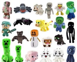 Minecraft Styles Pig Plush 38 Tiger Man Zombie Game Skelet Cat Doll Squid Toys Dolls NNMXP4869912