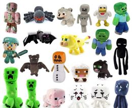 Minecraft Styles Pig Plush 38 Tiger Man Zombie Game Squelette Cat Doll Squid Toys Dolls NNMXP5947498
