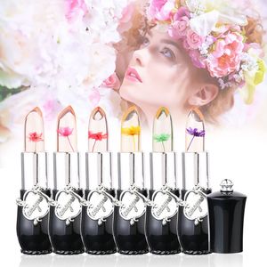 Moisturizer Dry Flower Lipstick Temperatuurverandering Kleur Waterproof Jelly Lip Stick Sexy Transparante Kristallen Lippenbalsem