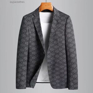 Minglu Spring Summer Male Blazer Hoge kwaliteit Single Breasted All Gedrukte Mens Fashion Slim Fit Casual Man 4xl Men's Suits Blazers