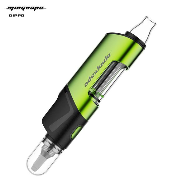 MINGVAPE DIPPO Wax Kit Dab Pen Vaporizador Pipa para fumar Glass Flter Bubbler 100% Punta de cuarzo VS Dabcool W3