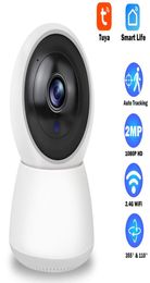 Mini cámara IP HD 1080P Cámara de seguridad para el hogar Seguimiento automático Compatible con Google Home y Amazon Alexa para seguridad del hogar Monitoreo de bebés3351918