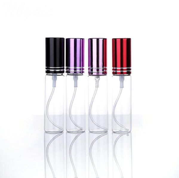 MINI 10ml métal vide verre parfum bouteille rechargeable vaporisateur parfum atomiseurs bouteilles DHL livraison gratuite 10 couleurs SN1716