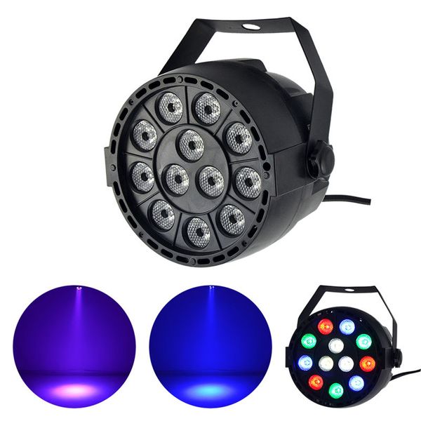 Mini 12 pièces RGBW rouge vert bleu blanc Led LED Par scène éclairage Disco DJ Club effet mariage spectacle DMX lumière stroboscopique lampe