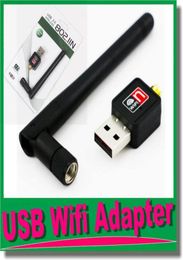 Mini 150Mbps USB WiFi Draadloze Adapters Netwerk Netwerkkaart LAN Adapter Met 2dbi Antenne Voor Computer Accessoires1463974
