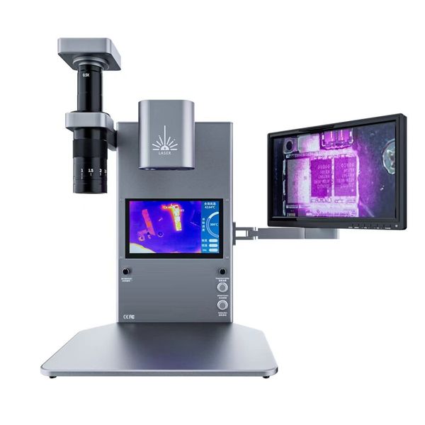 Mini analizador de imágenes infrarrojas térmicas 2 en 1 Estación de retrabajo de BGA LY IR-777 desoldadura con calefacción láser integrada para reparación de móviles