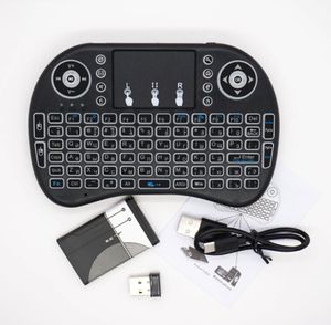 Mini teclado portátil de retroiluminación inalámbrica de 24GHz con teclados de luz de fondo del panel táctil para PC Android TV Box 1PCSLOT8416735