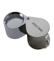 Mini 30x verre agrandissement de la grande aiguiseur bijoux bijoux loupe Loupe Loupe Triplet Jewelers9582555