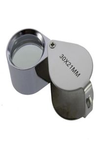 Mini 30x verre agrandissement de la laîtrerie bijoux bijoux loupe Loupe Loupe Loupe Triplet Jewelers6615182