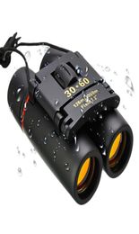 Mini 30x60 Binocuals Vouw Night Vision HD Telescope Zoom Optica Outdoor Birdwatching Safari Camping1894596