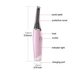 Mini 3D elektrisch verwarmde wimper Curler USB draagbare constante temperatuur verwarming oog lash krullen rollende langdurige schoonheid Rizador de pestanas calentado