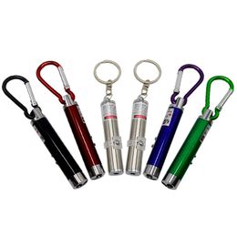 Mini 3in1 LED Laser Light Laser Pointers Pointer Key Chain Flashlights Torch Flashlight Money Detector Light 6 Colors