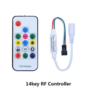 Mini 3key RF 14key 17key 21key Led Pixel Strip DC5-24V controlador de luz para WS2811 WS2812B SK6812 6803 con controles remotos