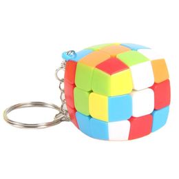 Mini 3x3x3 Magic Cube Kinderen Puzzel speelgoed Cubo voor kinderen volwassen anti Stress Studenten Educatief speelgoed Keychain 1741