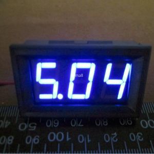 Livraison gratuite Mini 4.5-30VDC Panneau de tension numérique DC 4.5V à 30V Bleu LED Voltmètre numérique Moniteur de tension DC Meter6v 9v 12vred green