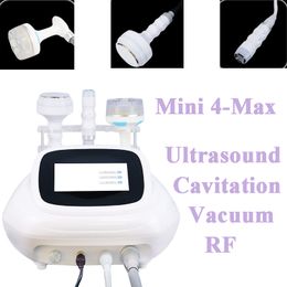 Mini máquina de adelgazamiento por ultrasonido 4-Max, vacío Facial RF 40K, cavitación 3D, quema de grasa, reducción de celulitis, levantamiento Facial