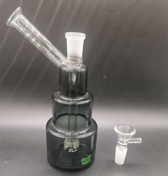 Mini 6,5 pulgadas Hitman Glass Water Bong Hookahs con tazones Hembra 14 mm Forma de pastel Dab Rig para fumar