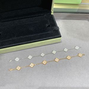 Mini 6 donne dell'oro del diamante 18K del braccialetto di fascino del progettista dei braccialetti del trifoglio del fiore che nozze i regali dei monili Commercio all'ingrosso