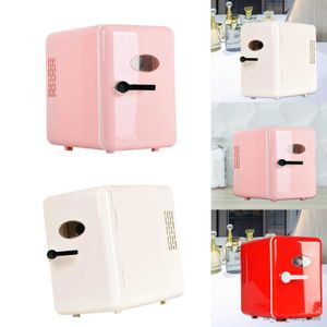 Mini refrigerador pequeño de cerveza de 6L, refrigerador portátil para coche, hogar, bebidas de doble uso, cuidado de la piel, tienda de almuerzo R230816