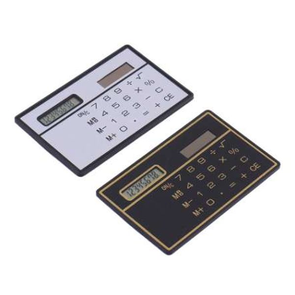 Mini 8 chiffres mince carte de crédit énergie solaire calculatrice de poche mode spécial chaud et pratique Calculadora Hesap Makinesi