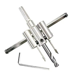 Mini verstelbaar metalen hout cirkelvormige gat zaagboor knipsel Diy gereedschap 30 mm-12 mm legering 30 mm-200 mm 30 mm-300 mm