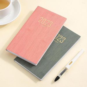 Mini Agenda Notebook 365 Days Portable Pocket Notebooks Supplie Office Wekelijkse briefpapier PU Planner Daily School No Z5N1