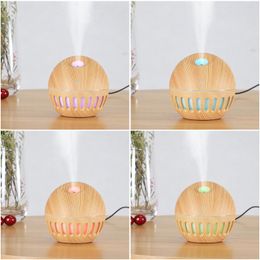 Mini humidificateur d'air aromathérapie diffuseur d'huiles essentielles silencieux arôme brumisateur bureau LED veilleuse USB humidificateurs pour bureau à domicile chambre