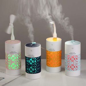 Mini Air Humidifier Essential Oil Diffuser LED Color Night Lights Electric Aromatherapy USB Humidifiers Car Aroma Diffuser