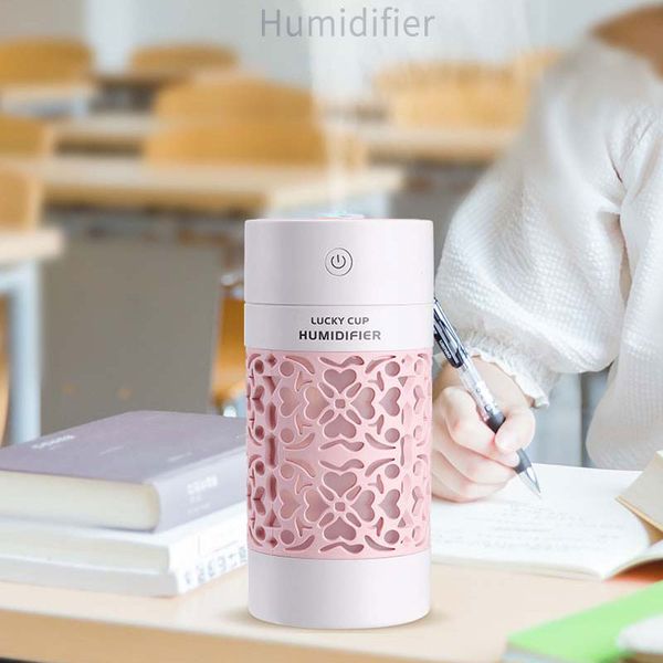 Mini humidificateur d'air diffuseur d'huile essentielle LED couleur veilleuses aromathérapie électrique humidificateurs USB pour voiture chambre avec ventilateur