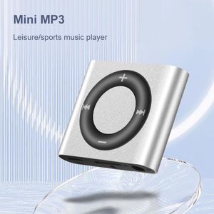 Mini reproductor de audio Reproductores de MP3 con clip de metal con auriculares Tarjeta TF de 180 mAh Expansión de 64G Altavoz incorporado Tono táctil para estudiantes