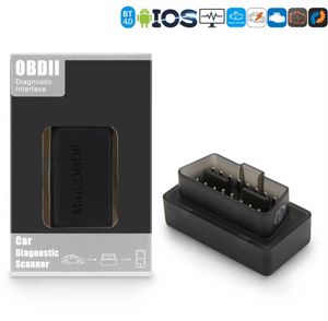 MINI Auto OBD Scanner ELM327 Bluetooth 4.0 OBD2 OBDII outil de détection de Diagnostic de voiture outil de détection de défaut pour IOS Android