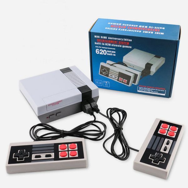 MINI AV TV Vidéo Console Contrôleur Contrôleur de divertissement 8 bits Système de poche pour NES 620 Jeux Consoles Contrôleurs