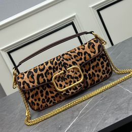 Mini bolso Bolso de cadena deslizante Bolso de lujo de diseñador para mujer Bolso de hombro Bolso con asa superior Bolso baguette con patrón animal de leopardo Bolso cruzado Bolso de mano de Halloween