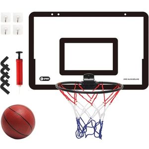 Mini Hoop de baloncesto para niños adultos cubiertos pequeños aro de baloncesto para la pared de la puerta y el juego de deportes de bola de tiro de habitación 240408