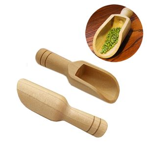 Mini cuillère cuillère scoop en bois cuillère à thé