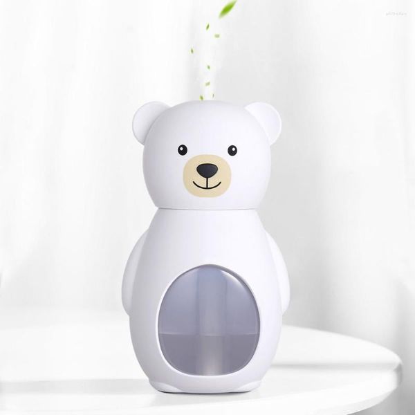 Mini umidificatore a nebbia d'orso Umidificatori ad ultrasuoni con filtro senza alimentazione USB a tempo spento per viaggi in auto da ufficio