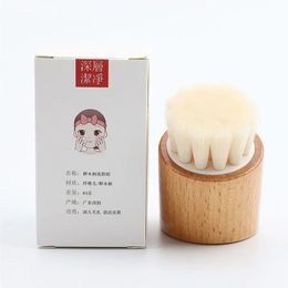 Mini Beech Fibre Soft Fibreples Cylindrical Nettoying Brush Pore Deep Pore Nettoyage