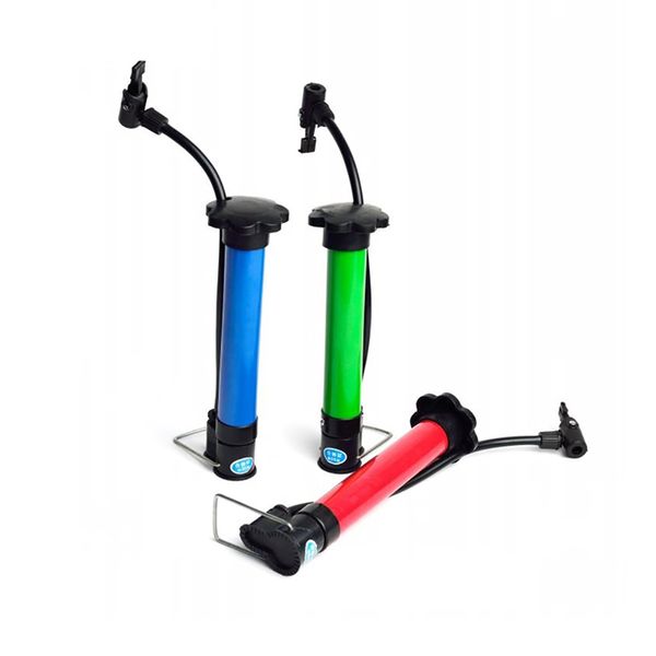 Mini bomba de bicicleta, bomba de aire portátil de plástico multifuncional para bicicleta, bomba de aire de mano para fútbol, baloncesto, inflador de neumáticos, válvula para ciclismo de montaña